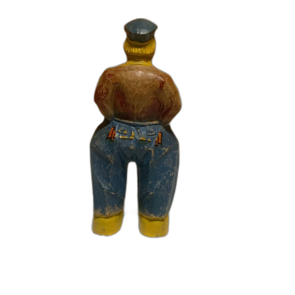 Vintage Wooden Man Figurine! - Picture 3 of 5